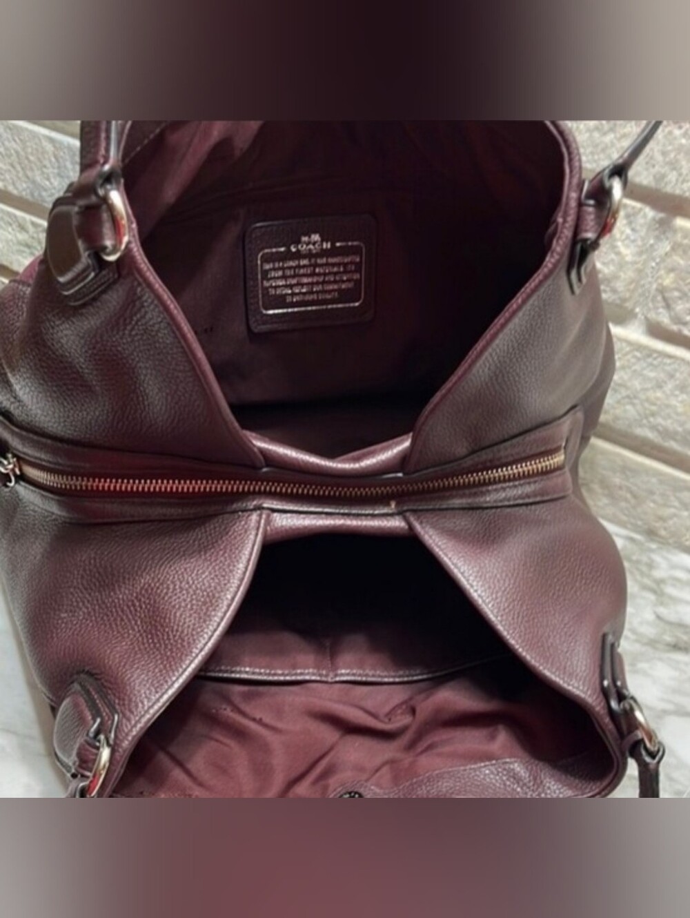 Coach 36519 Patchwork Rogue Tote / Shoulder Bag - Purple Multi Suede & Leather - Picture 15 of 15
